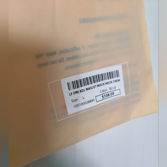 Leafs X Justin Bieber Drew House Blue Smiley Long Sleeved Mock Neck Shirt L - Picture 15 of 15